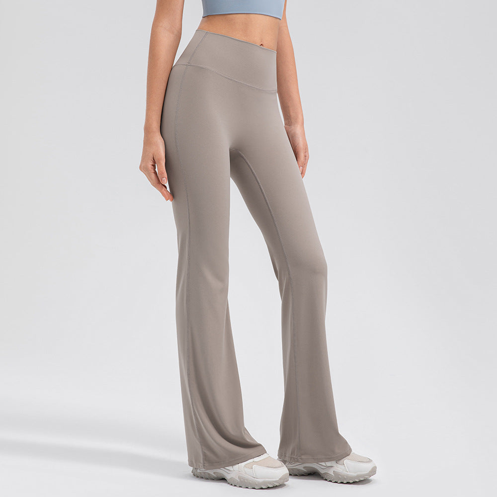 High Waisted Hip Lifting Micro Flare Yoga Pants