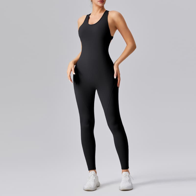 Backless sports quick-drying jumpsuit