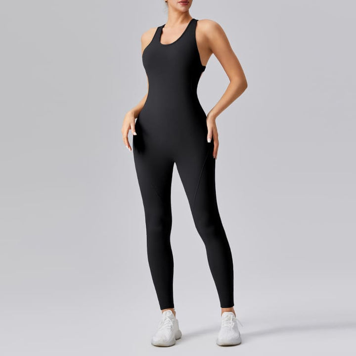 Backless sports quick-drying jumpsuit