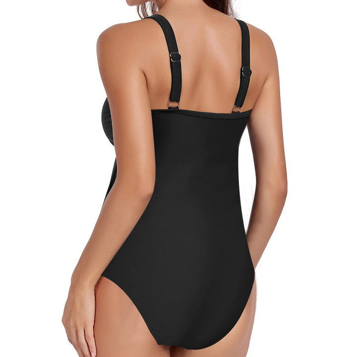 Solid Color Slim One-piece Swimsuit