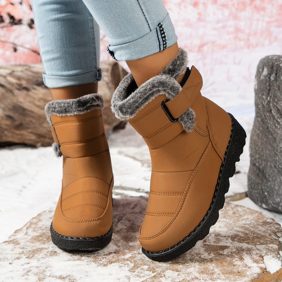 Outdoor Rabbit Fur Waterproof Cotton Boots