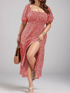 Split Floral Dress