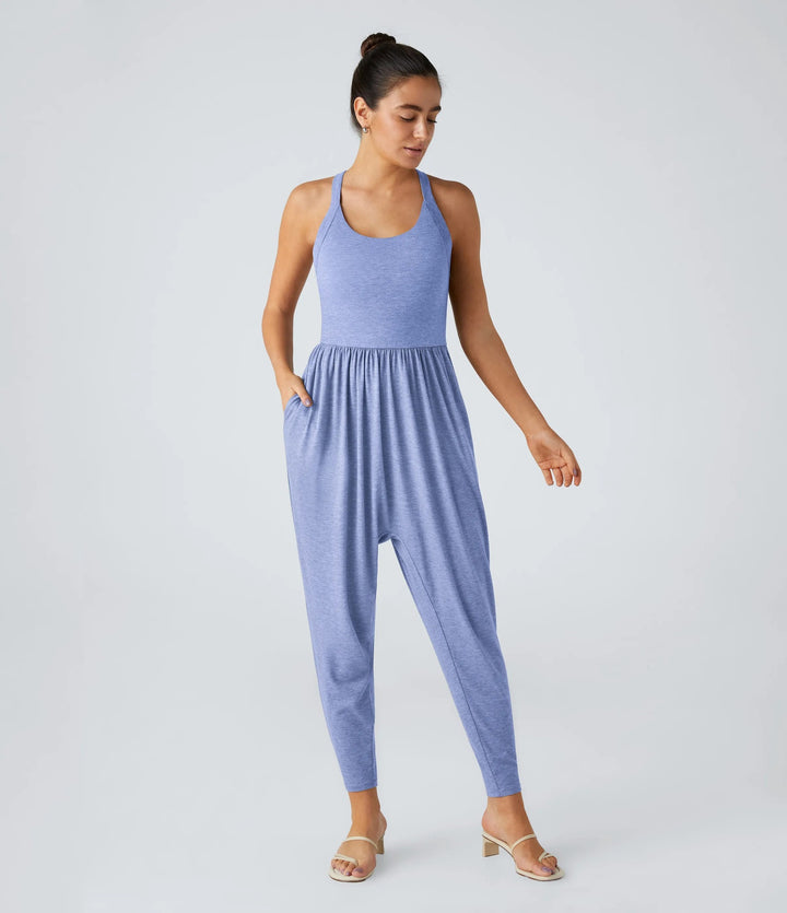 Sleeveless Strappy Sexy Bandeau Hip Lift Dress Pants