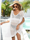 Crochet Cowl Sweater Openwork Knit Cowl Sweater