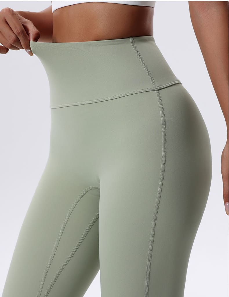 High Waisted Hip Lifting Micro Flare Yoga Pants