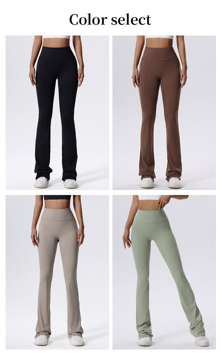 High Waisted Hip Lifting Micro Flare Yoga Pants
