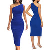 Fashion One Shoulder Slim Dress