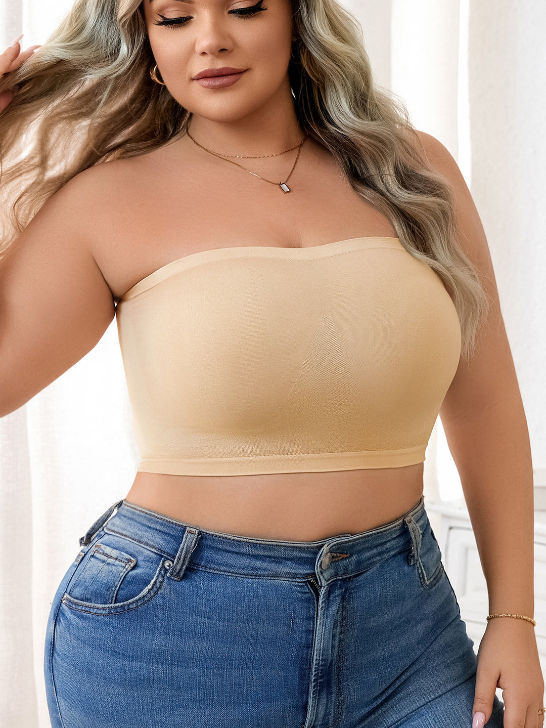 Strapless push-up bra