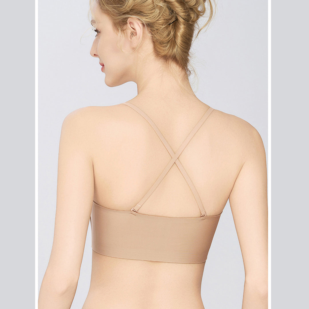 Front-fastening push-up anti-slip bra