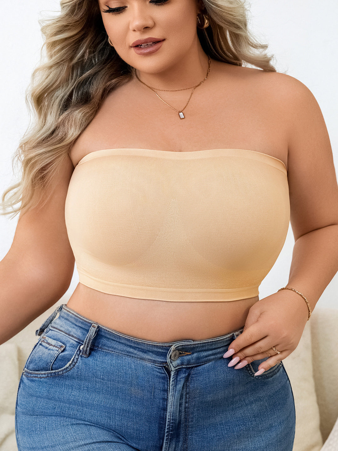 Strapless push-up bra