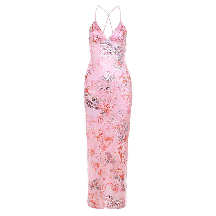 Butterfly Halter Dress