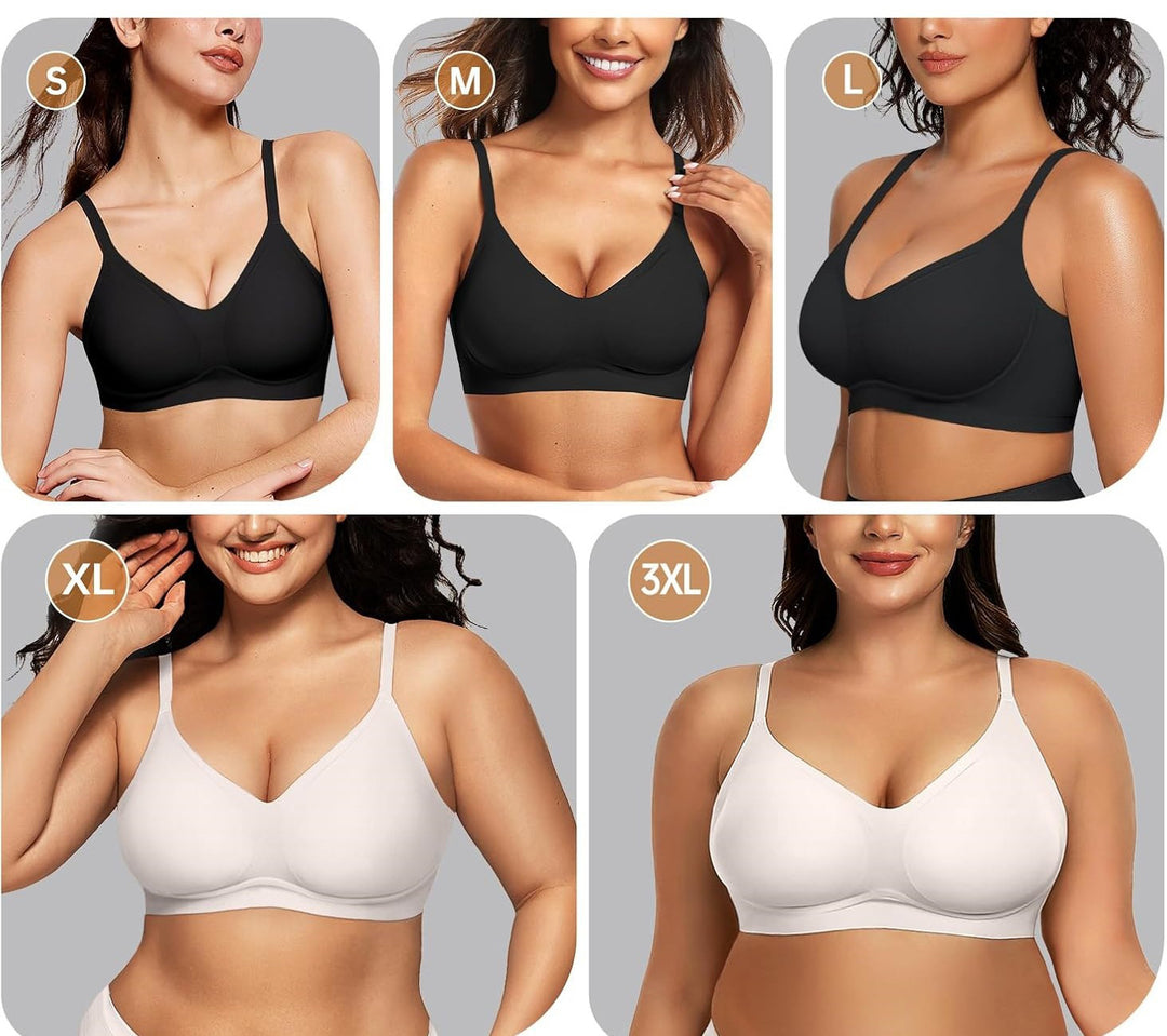 V-Neck Seamless Comfort Bra