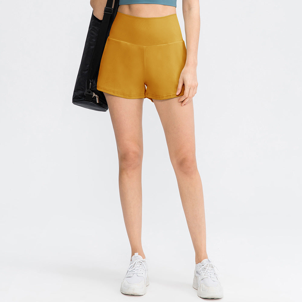 Quick-drying pocket yoga shorts