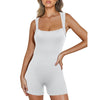 Women's solid color sports jumpsuit