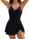 Deep V Strappy Bow Swimsuit