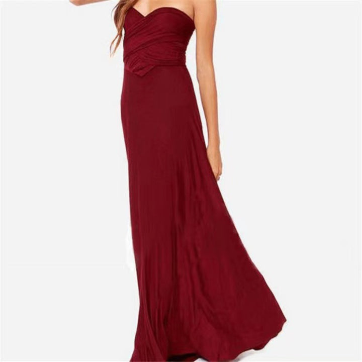 Multi-Way Strappy Red Dress
