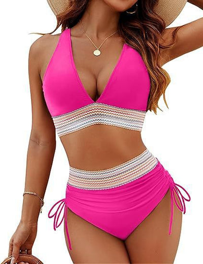 Tight Backless Deep V Bikini Swimsuit