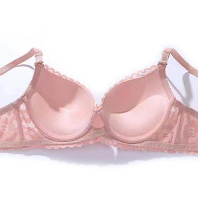Lace Gathering Anti-Sagging Bra