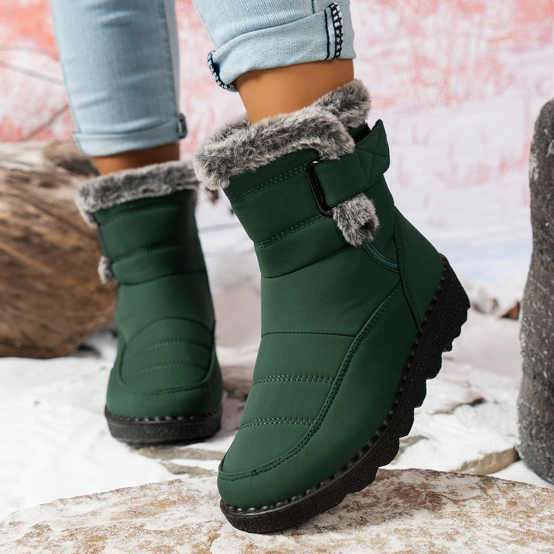 Outdoor Rabbit Fur Waterproof Cotton Boots