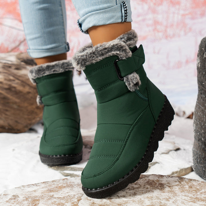 Outdoor Rabbit Fur Waterproof Cotton Boots