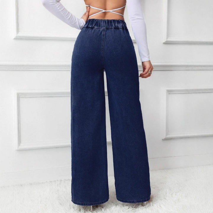 Straight Leg Loose Fit High Waist Jeans