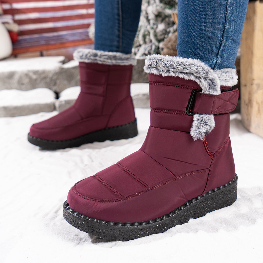 Outdoor Rabbit Fur Waterproof Cotton Boots