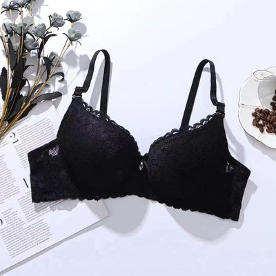 Lace Gathering Anti-Sagging Bra