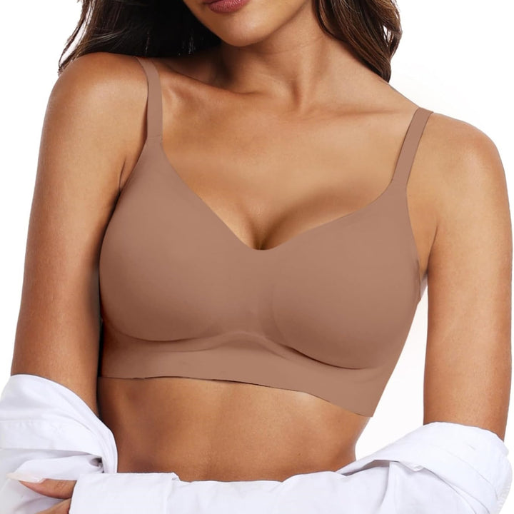 V-Neck Seamless Comfort Bra
