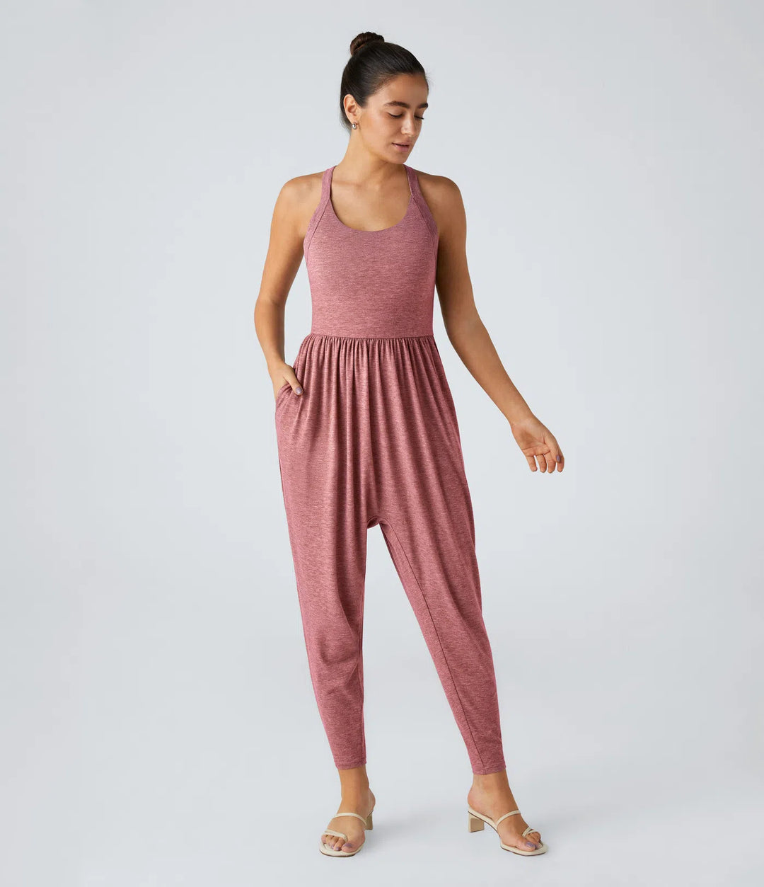Sleeveless Strappy Sexy Bandeau Hip Lift Dress Pants