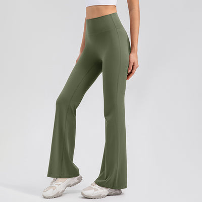 High Waisted Hip Lifting Micro Flare Yoga Pants