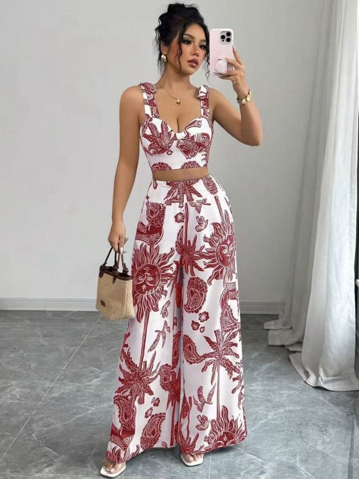 Vacation Printed Sheath Set