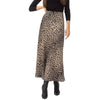 Leopard Print Silky Long Dress