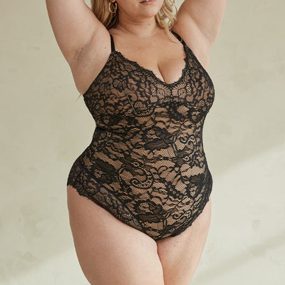 Full Lace Slimming Bodysuit One Piece Shaper