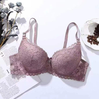 Lace Gathering Anti-Sagging Bra
