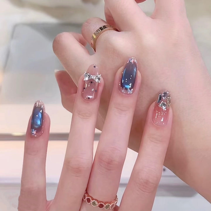 Glittery Handmade Nails