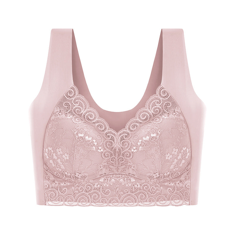 Seamless thin sports bra