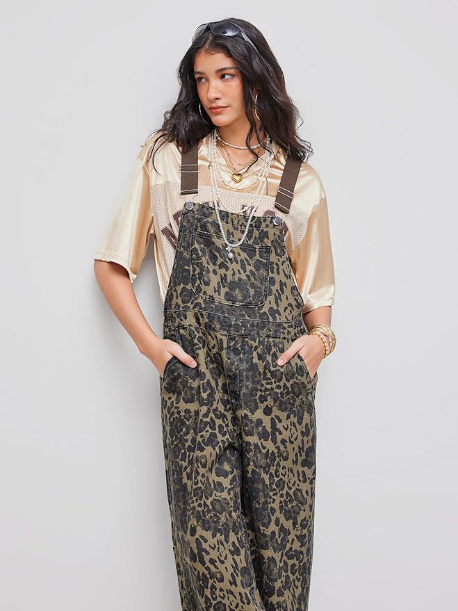 Printed jumpsuit with pockets