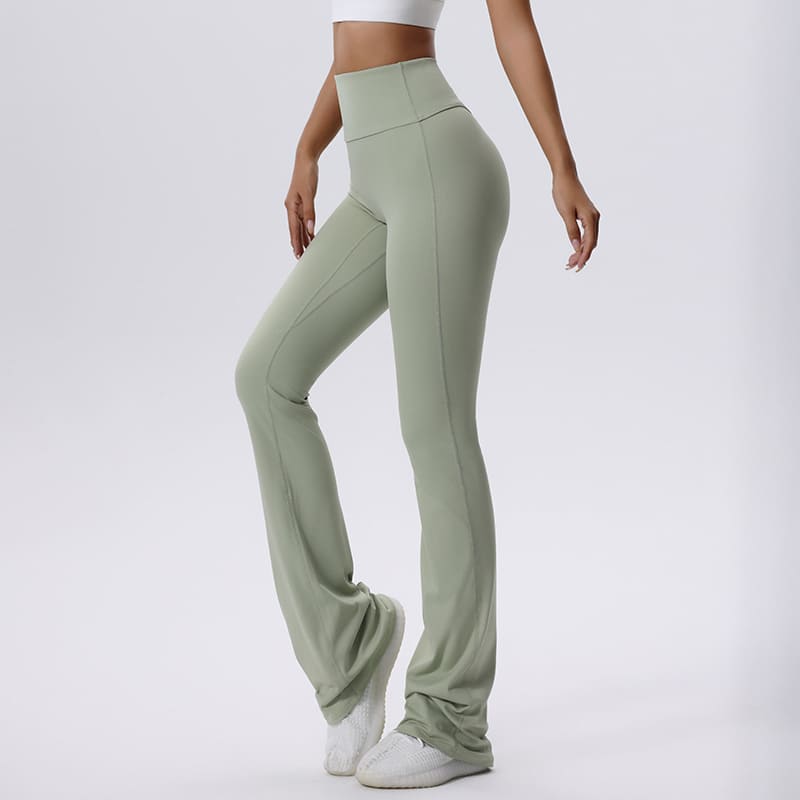 High Waisted Hip Lifting Micro Flare Yoga Pants
