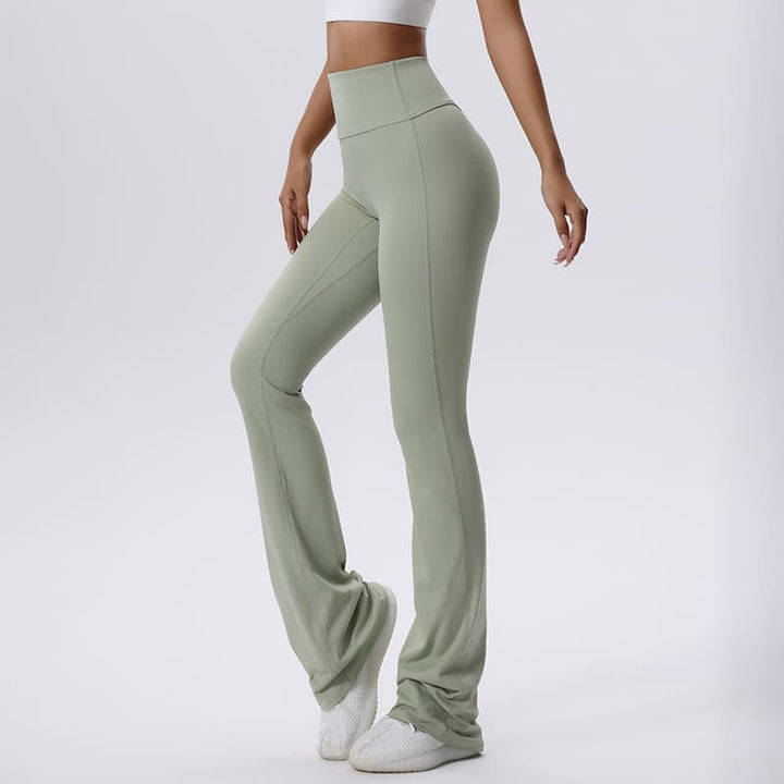High Waisted Hip Lifting Micro Flare Yoga Pants