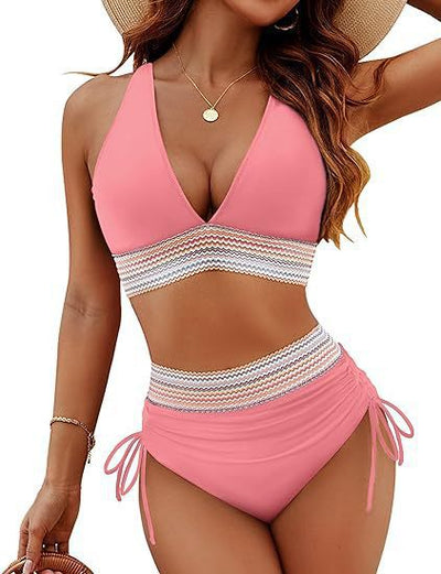 Tight Backless Deep V Bikini Swimsuit
