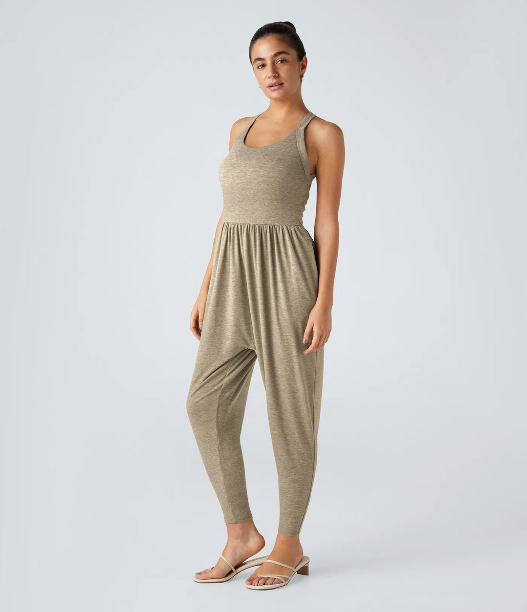 Sleeveless Strappy Sexy Bandeau Hip Lift Dress Pants