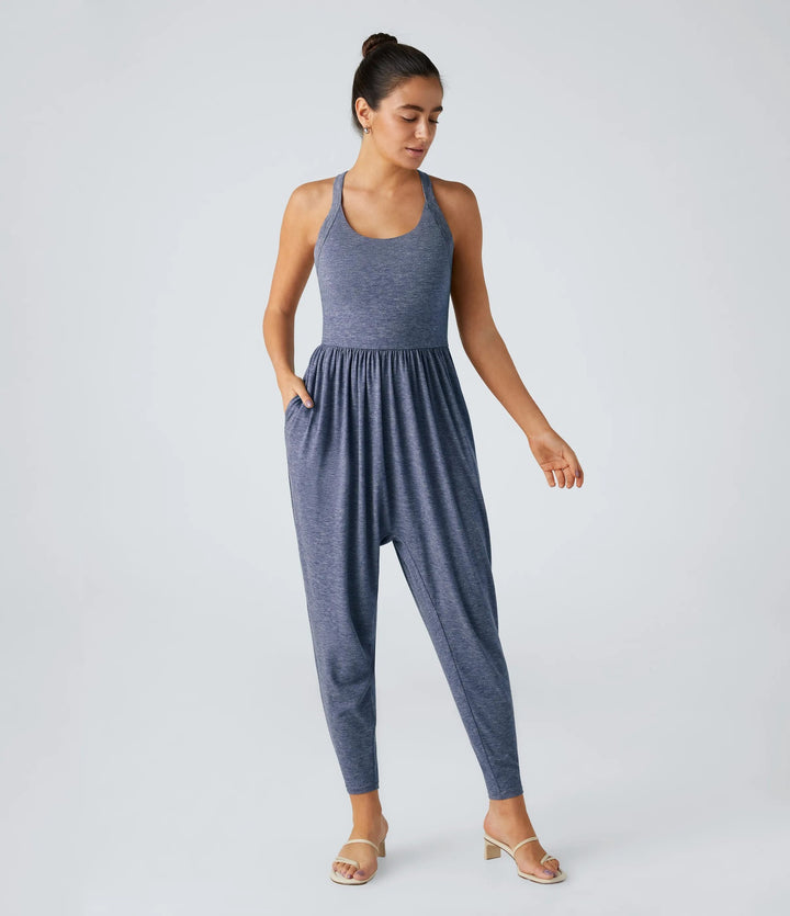 Sleeveless Strappy Sexy Bandeau Hip Lift Dress Pants