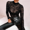 Long Sleeve Printed Bodysuit