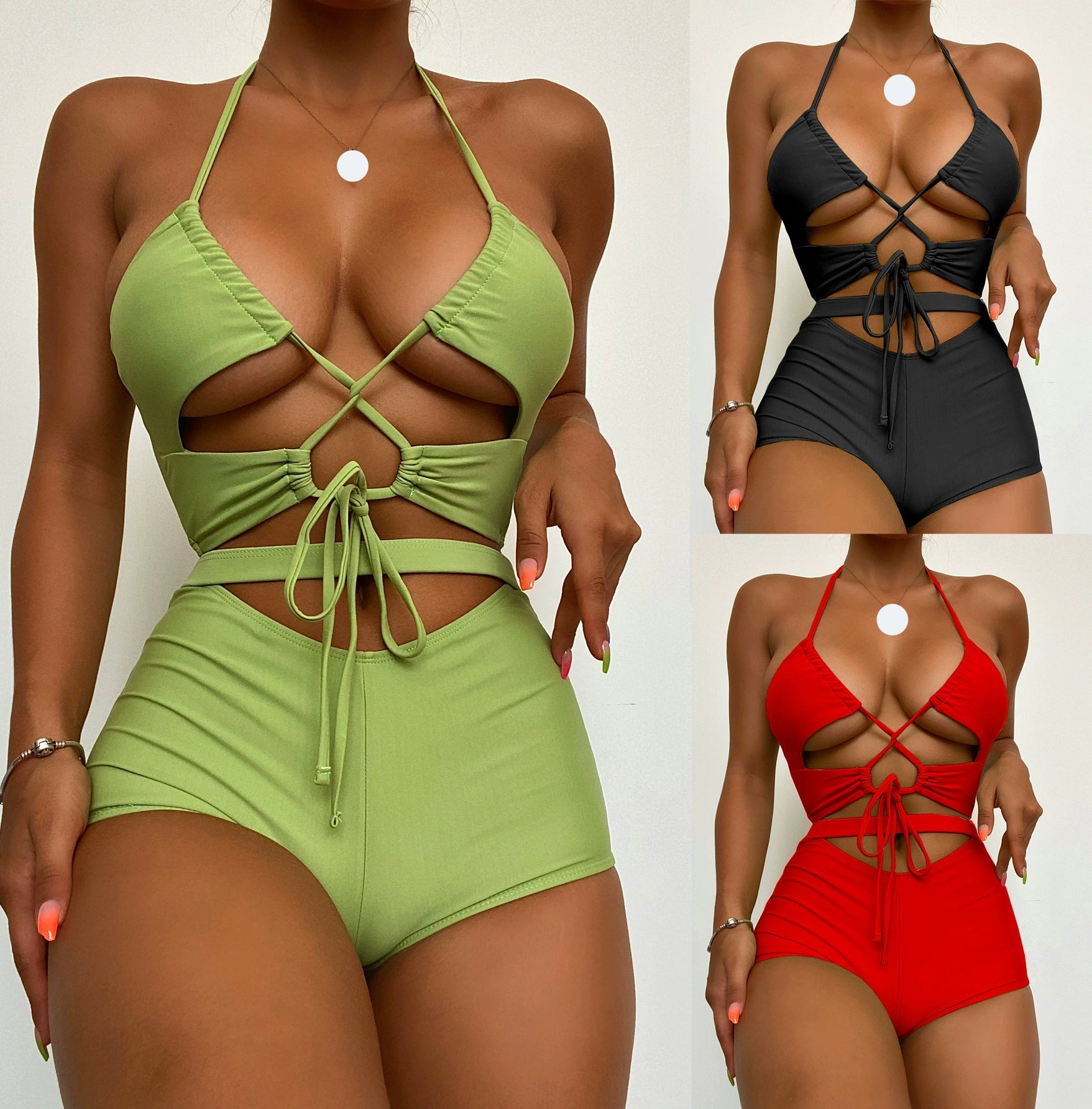 Strappy Cutout Swimsuit