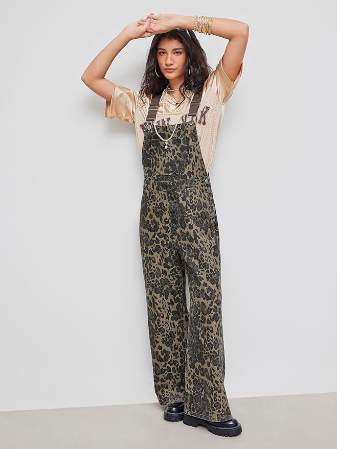 Printed jumpsuit with pockets