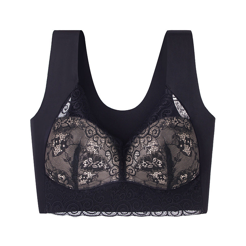 Seamless thin sports bra
