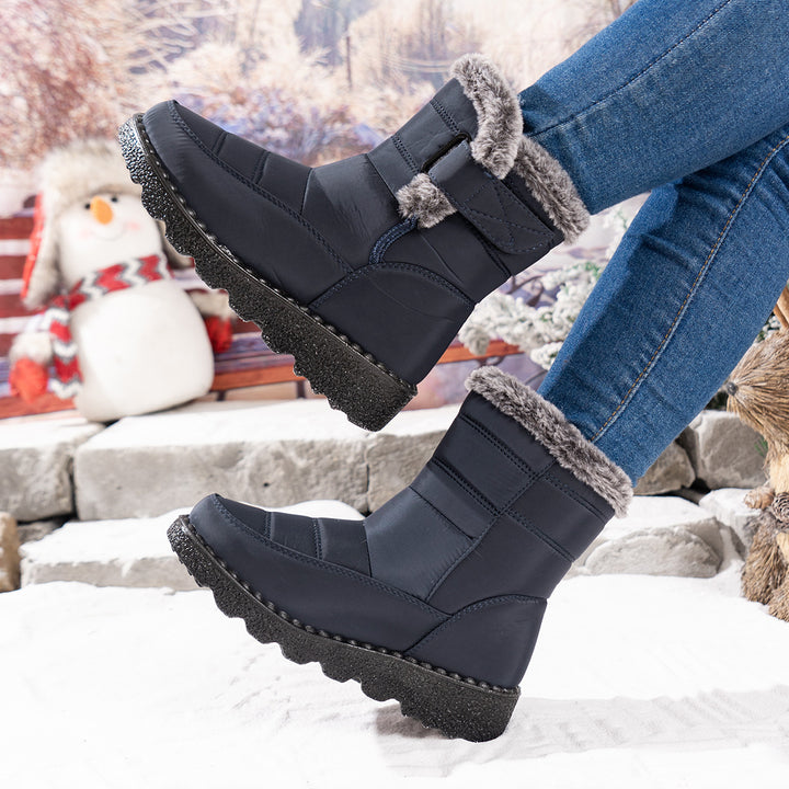Outdoor Rabbit Fur Waterproof Cotton Boots