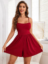 Solid color halter nightgown