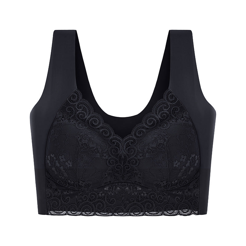 Seamless thin sports bra