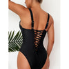 Tight Strappy One Piece Swimsuit